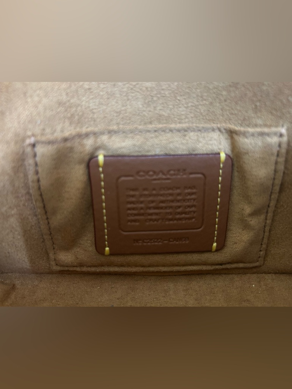 Coach Hailey FlapBag Crossbody Toast/Black Gold Hardware Can69 - Picture 7 of 11